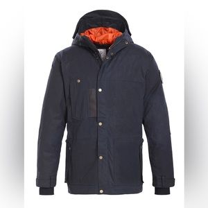 Alps & Meters Men’s Patrol Parka - Size L - Navy, Waxed Canvas Ski Jacket